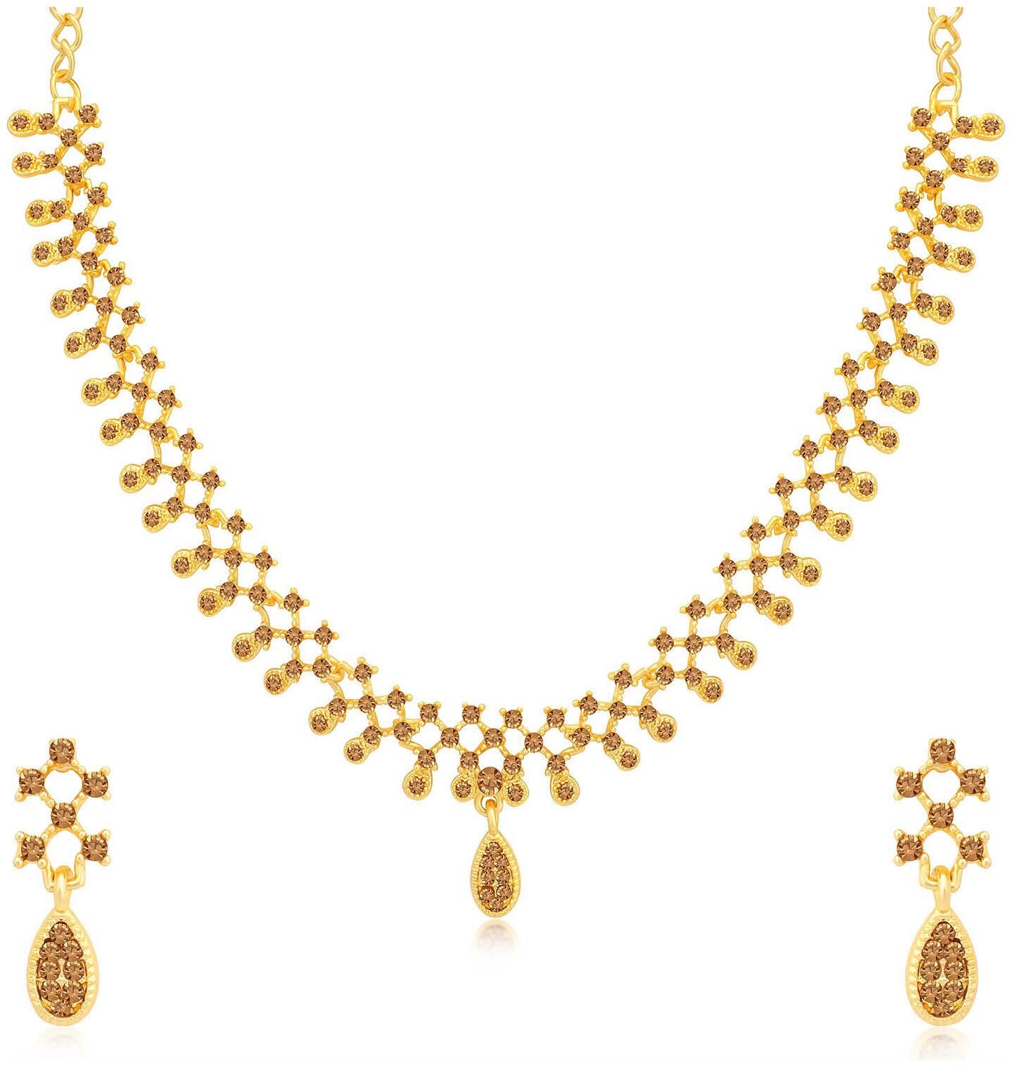

Sukkhi Brown Necklace Set For Women