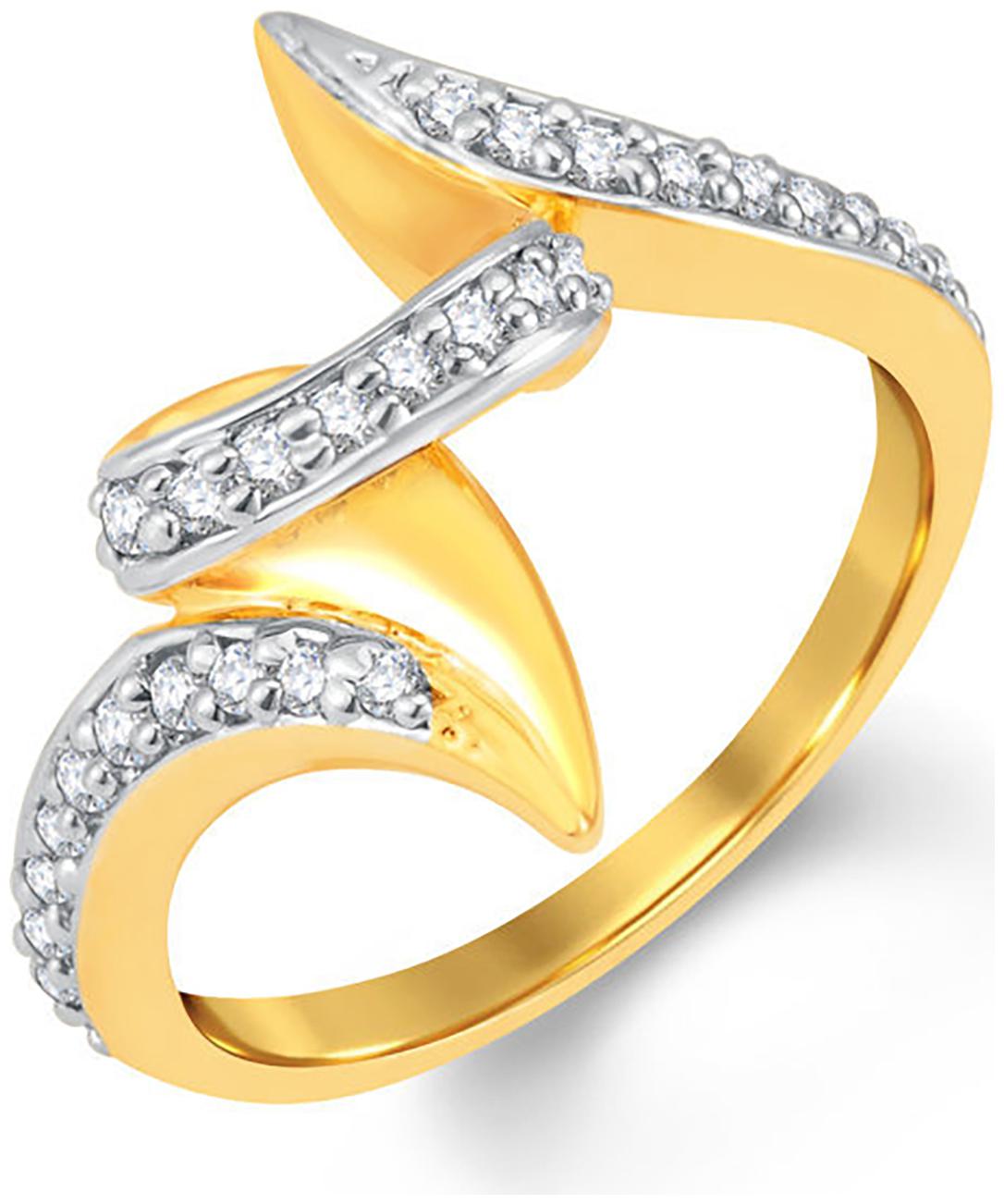 

Sukkhi Classic Gold And Rhodium Plated Cubic Zirconia Ring