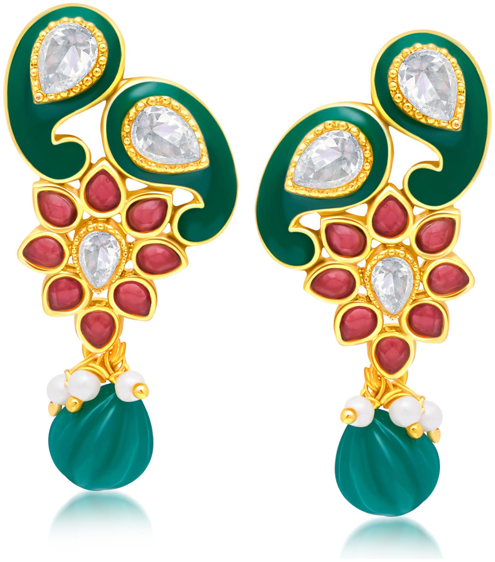 

Sukkhi Classy Gold Plated Drop Earring For Women