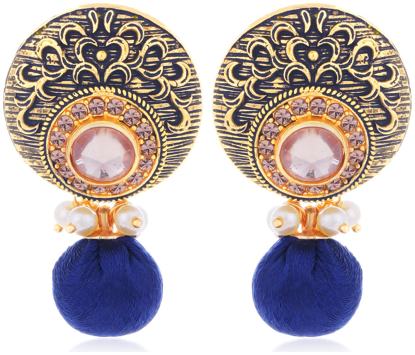 

Sukkhi Classy LCT Gold Plated Dangle Earring For Women