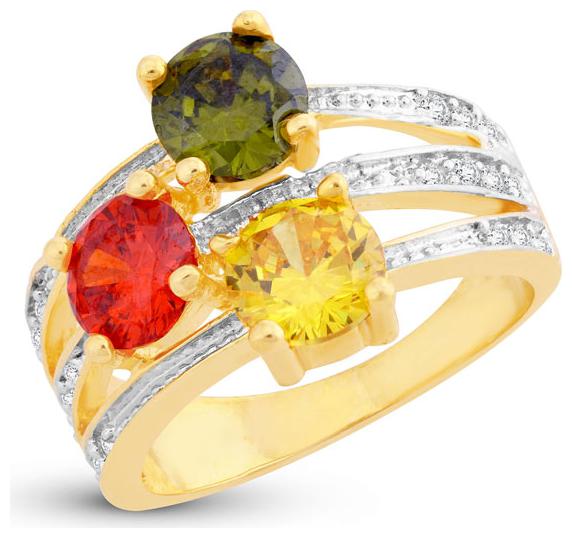 

Sukkhi Classy Swiss Zircon Gold Plated Ring for women