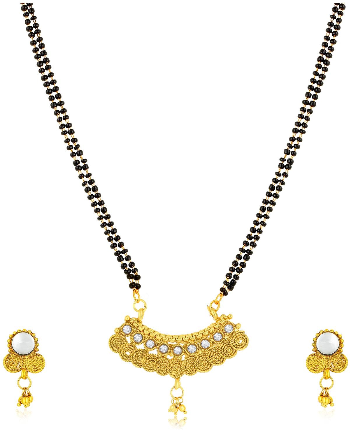 

Sukkhi Cluster Gold Plated Jalebi Mangalsutra for Women