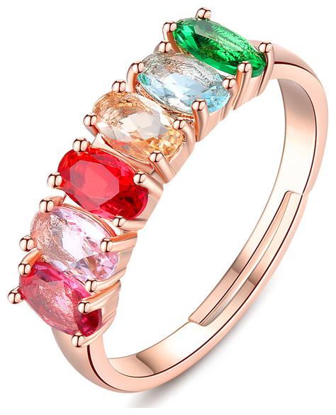 

Sukkhi Cluster Crystal Stone Gold Plated Multi Colour Ring for Women