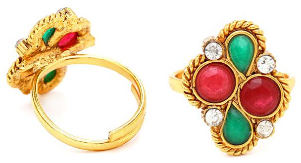 

Sukkhi Creative Gold Plated Australian Diamond Stone Studded Toe ring