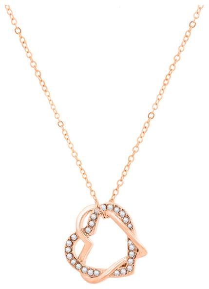 

Sukkhi Dazzling Twisted Heart in heart Cubic Zirconia Gold Plated Pendant for Women