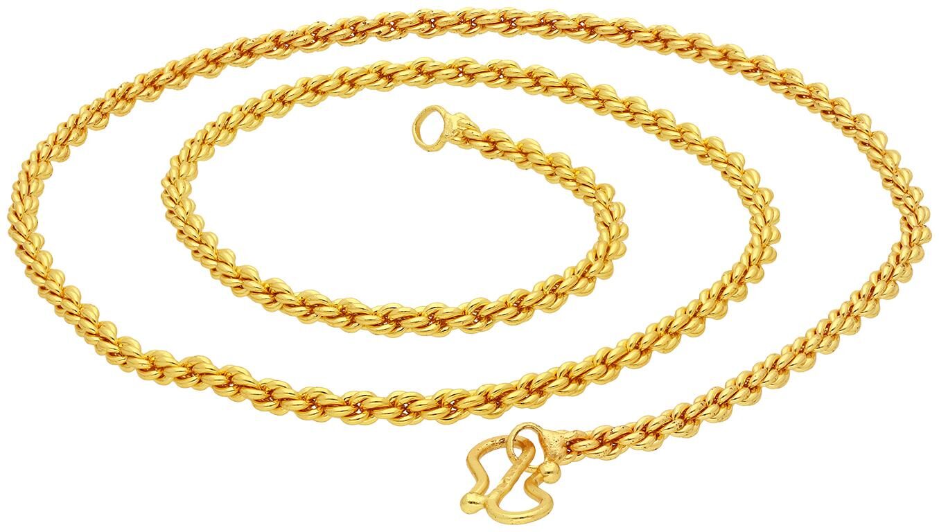 

Sukkhi Dazzling Gold Plated Unisex Rope chain