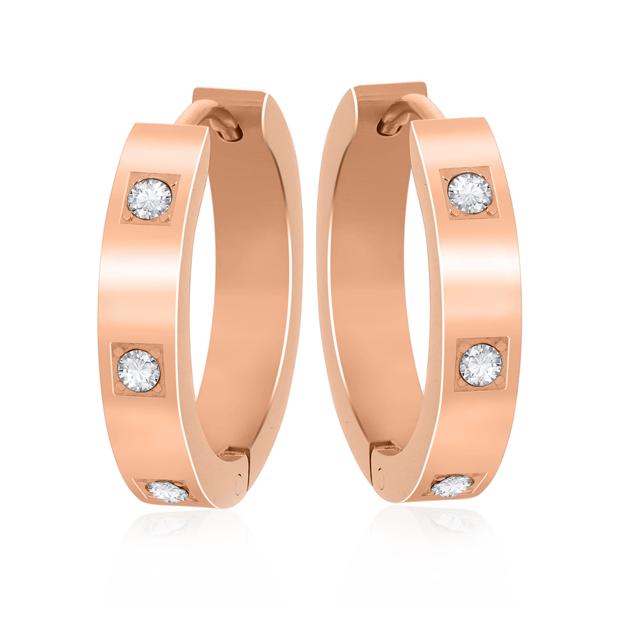 

Sukkhi Dazzling Cubic Zirconia Pink Gold Plated Earring for Women