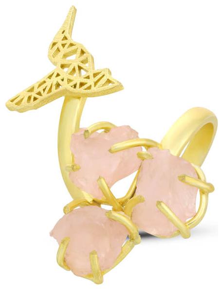 

Sukkhi Delightful Bird Gold Plated Ring For Women