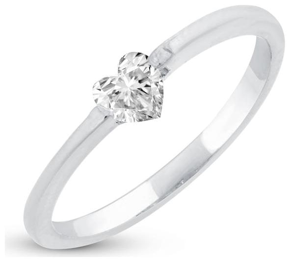 

Sukkhi Designer Heart Band Rhodium Plated Ring for women