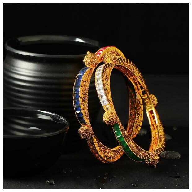 

Sukkhi Designer Gold Plated Bangle Set for Women (Set of 2)