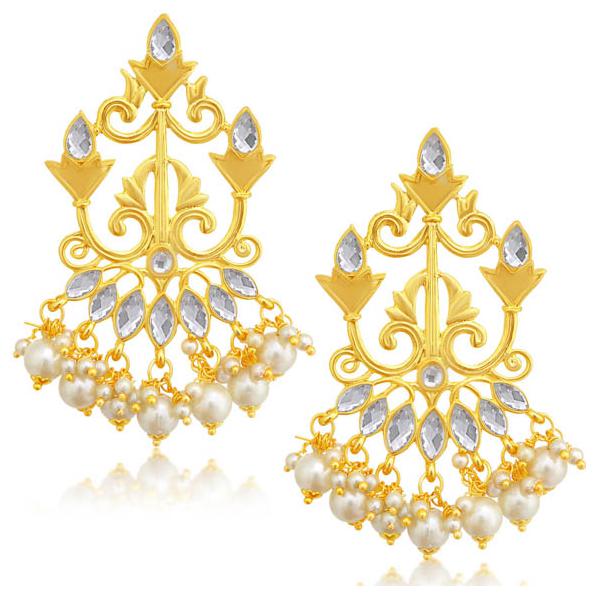 

Sukkhi Elegant Gold Plated Pearl Chandelier Earring For Women