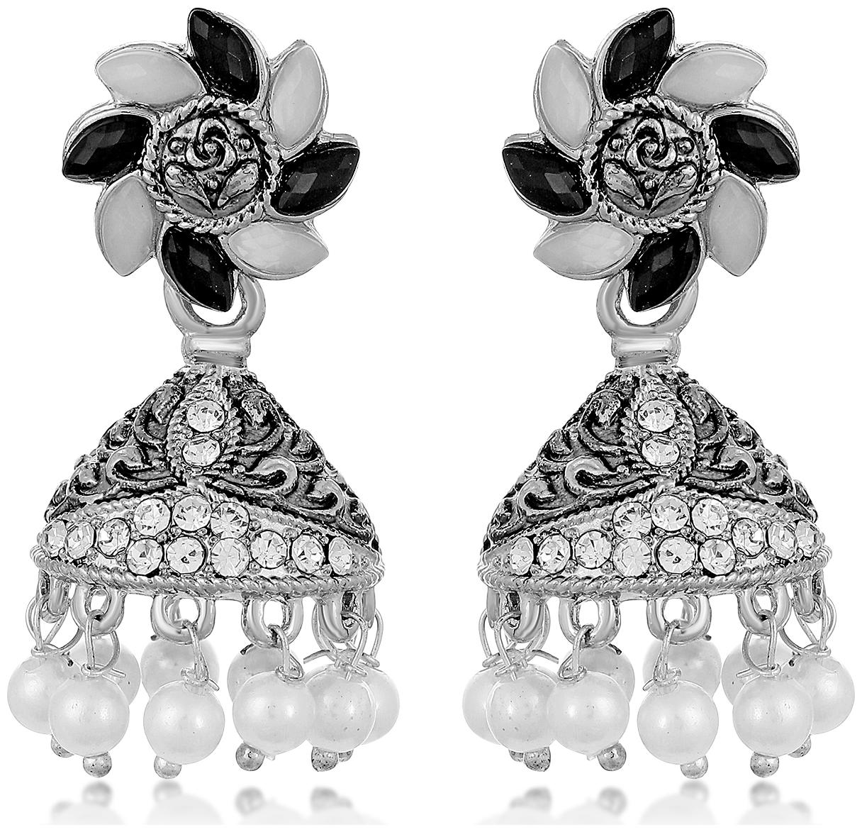 

Sukkhi Elegant Floral Oxidised Earring for Women