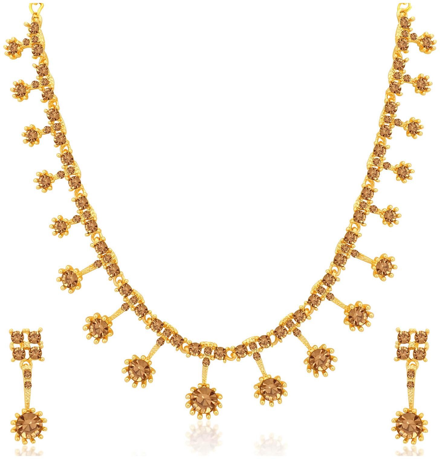 

Sukkhi Elegant LCT Gold Plated Floral Necklace Set for Women
