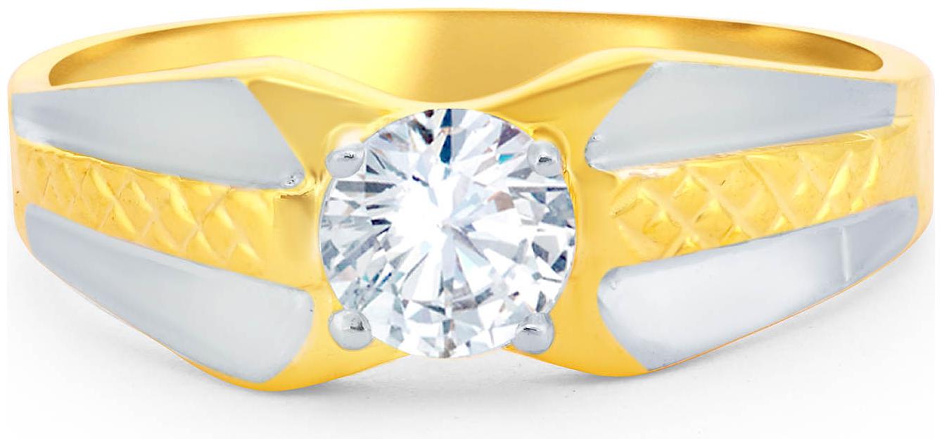 

Sukkhi Elegant Gold Plated Two Tone Ring For Men