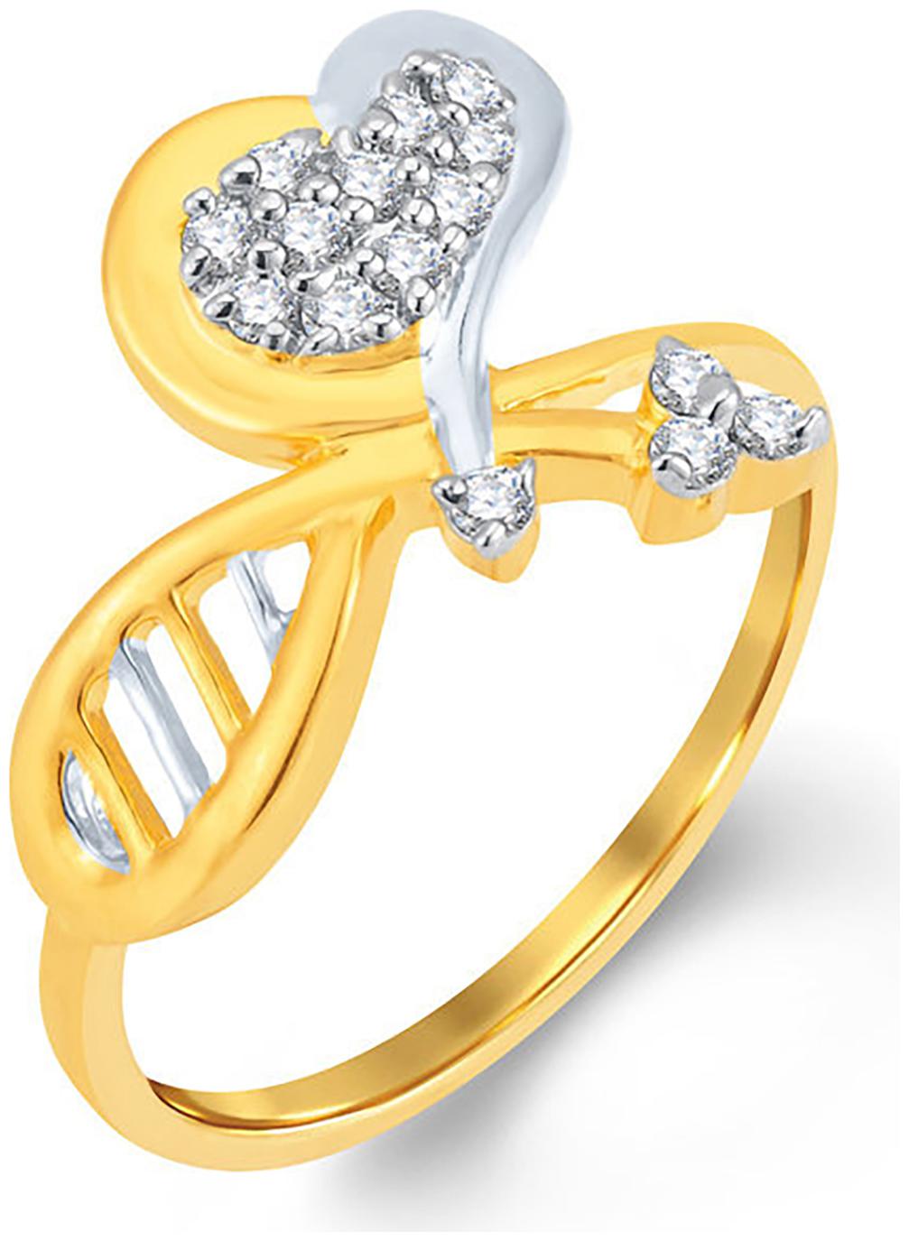 

Sukkhi Elegant Gold And Rhodium Plated Cubic Zirconia Ring