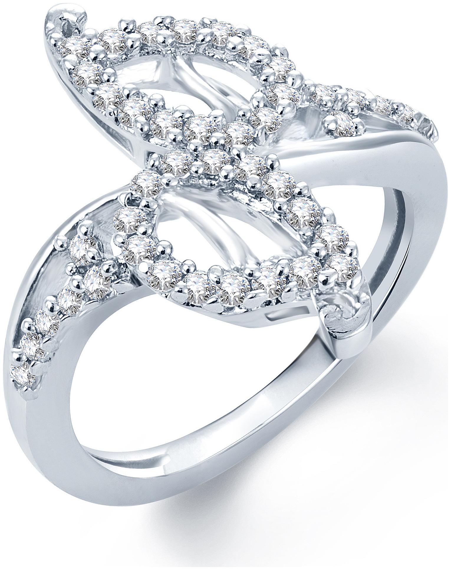 

Sukkhi Enchanting Rhodium Plated Cz Ring