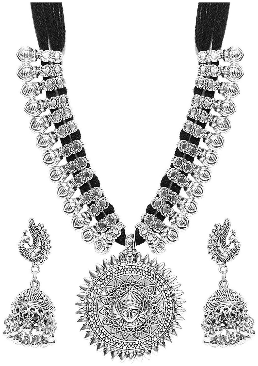 

Sukkhi Ethnic Oxidized Plated Necklace Set For Women