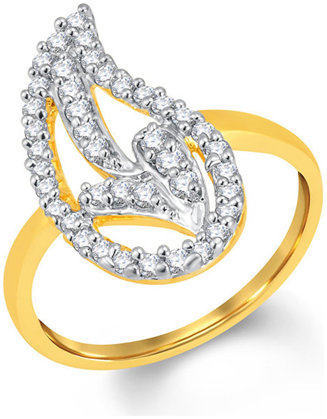 

Sukkhi Excellent Gold and Rhodium Plated Cubic Zirconia Ring for Women
