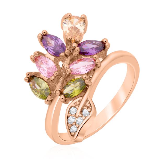 

Sukkhi Exclusive Crystal Gold Plated Multi Colour Ring for Women