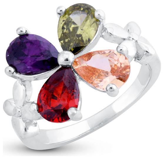 

Sukkhi Exclusive Chunky Floral Rhodium Plated Ring for women