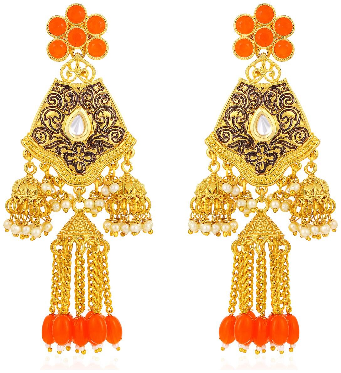 

Sukkhi Exclusive Gold Plated Chandelier Earring for Women
