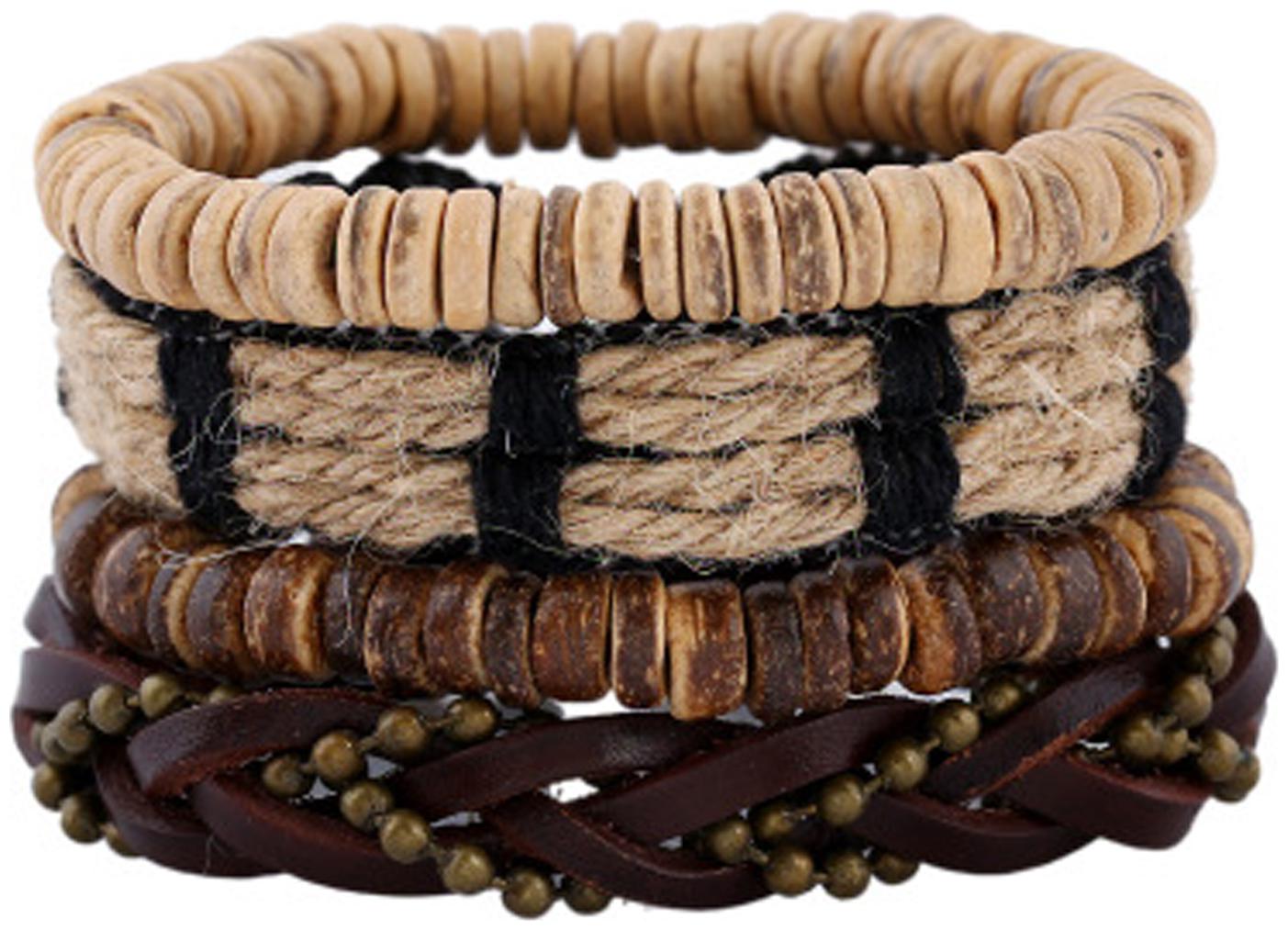 

Sukkhi Exclusive Adjustable Leather Multi Colour Bracelet for Men