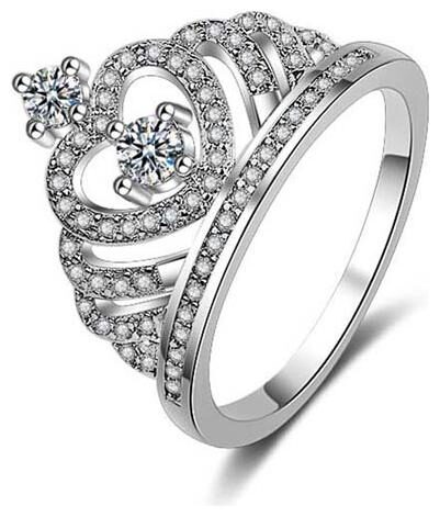 

Sukkhi Exclusive Crown Australian Diamond Rhodium Plated Ring for Women