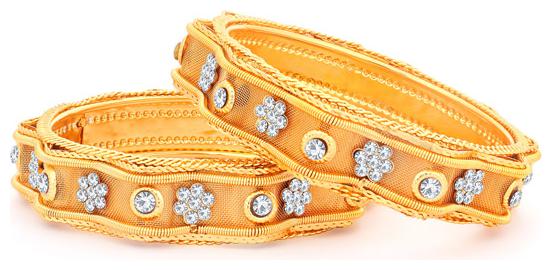 

Sukkhi Exclusive Gold Plated Bangles For Women (Set of 2)