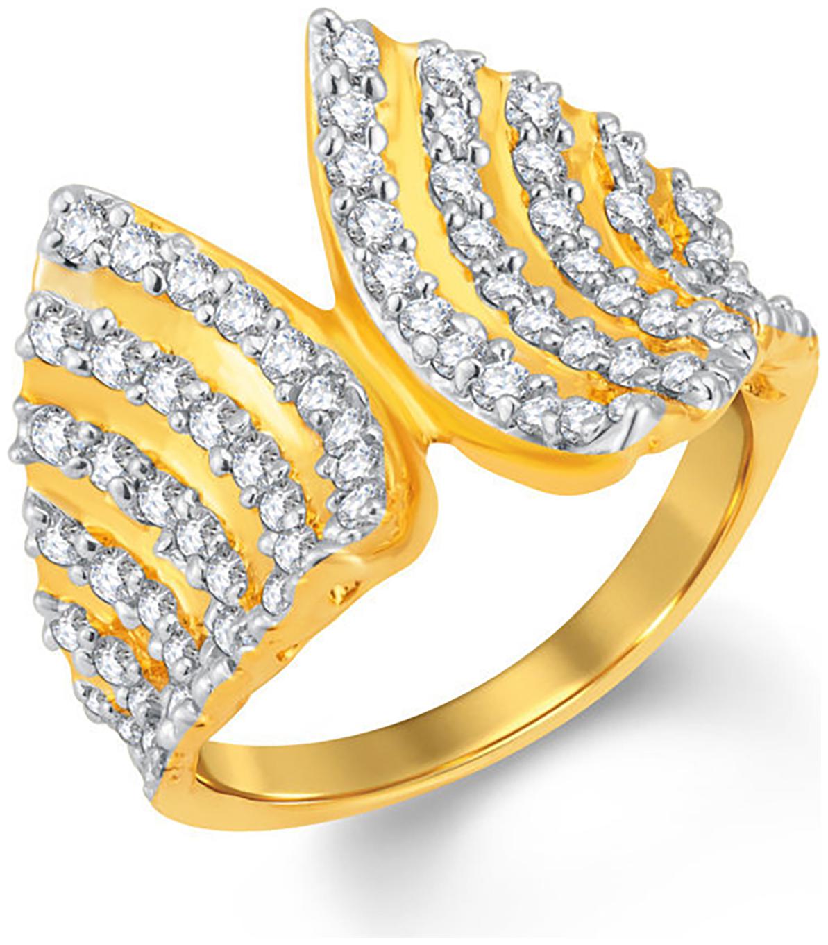 

Sukkhi Exquisite Gold and Rhodium Plated Cubic Zirconia Ring for Women