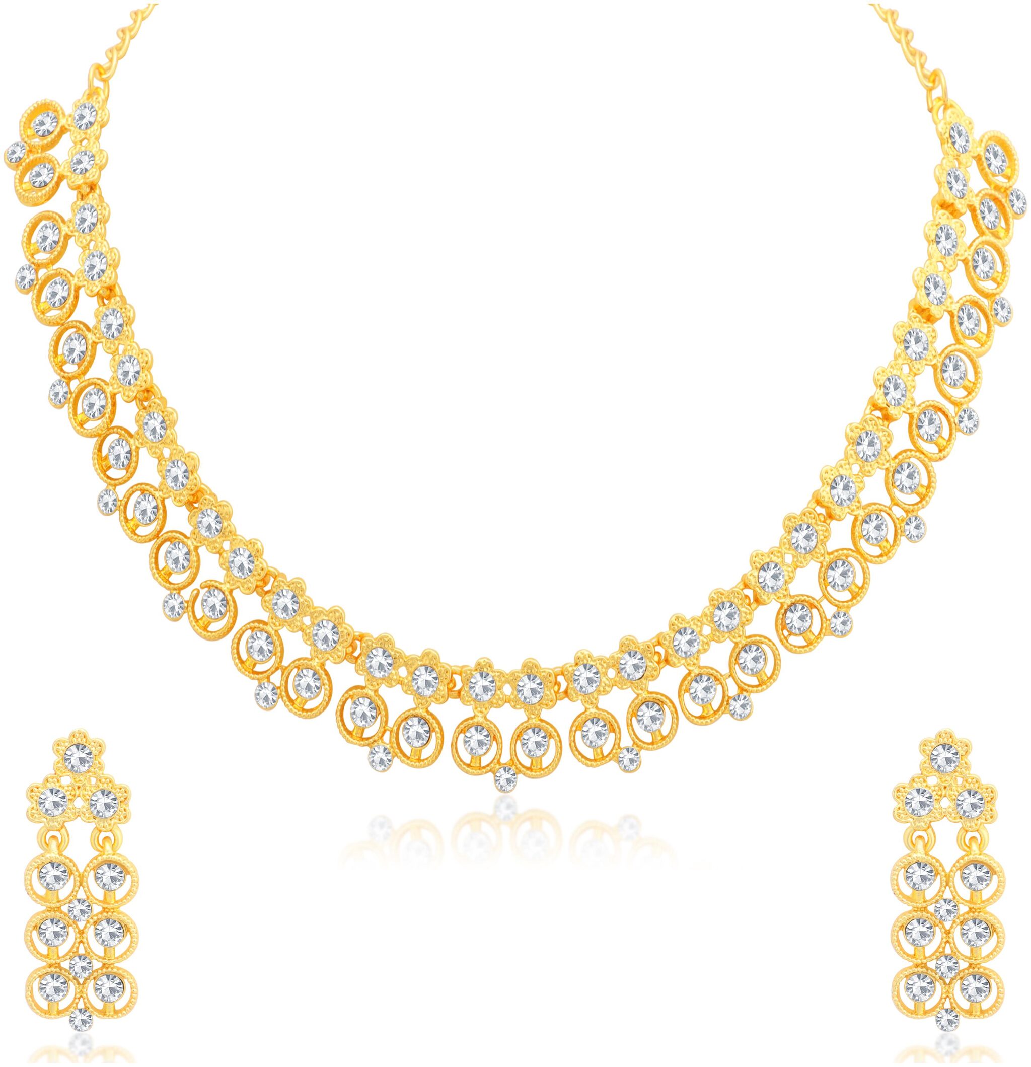 

Sukkhi Exquisite Gold Plated Necklace Set for Women