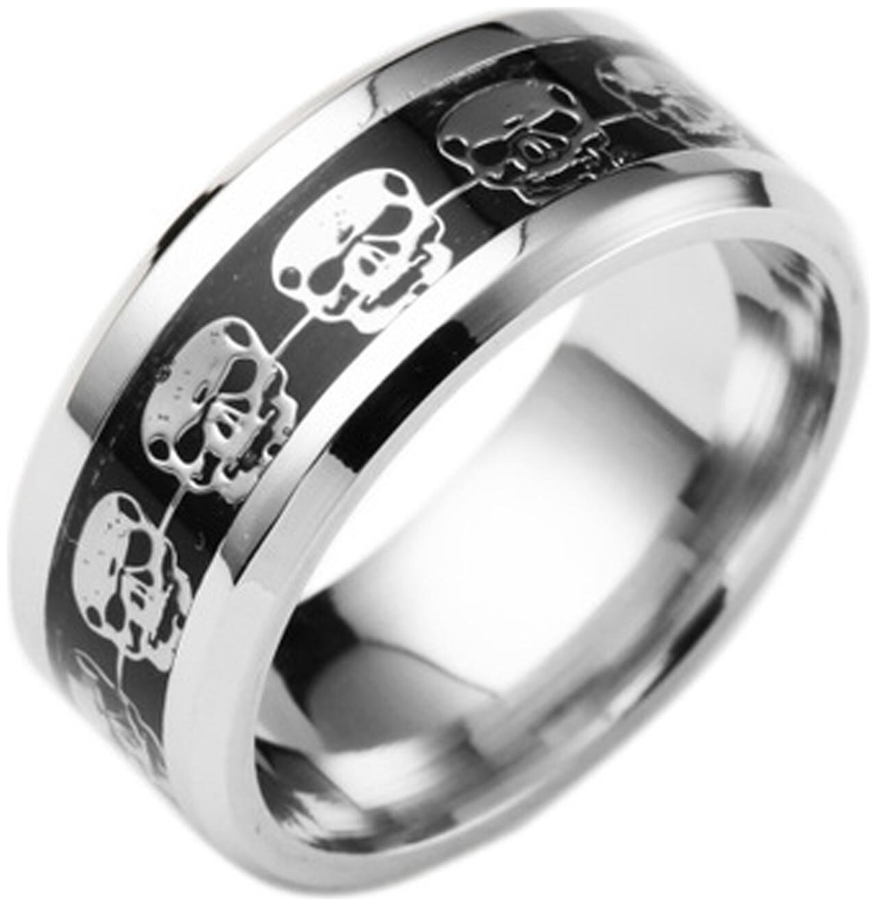 

Sukkhi Eye-catchy Skull Rhodium Plated Gents Ring for Men