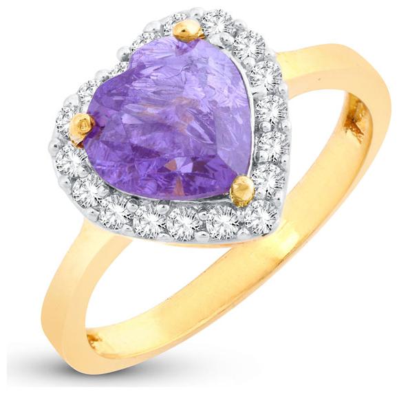 

Sukkhi Eye-catchy Heart Valentine Gold Plated Ring for women