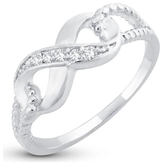 

Sukkhi Fabulous Infinity knot Valentine Rhodium Plated Ring for women