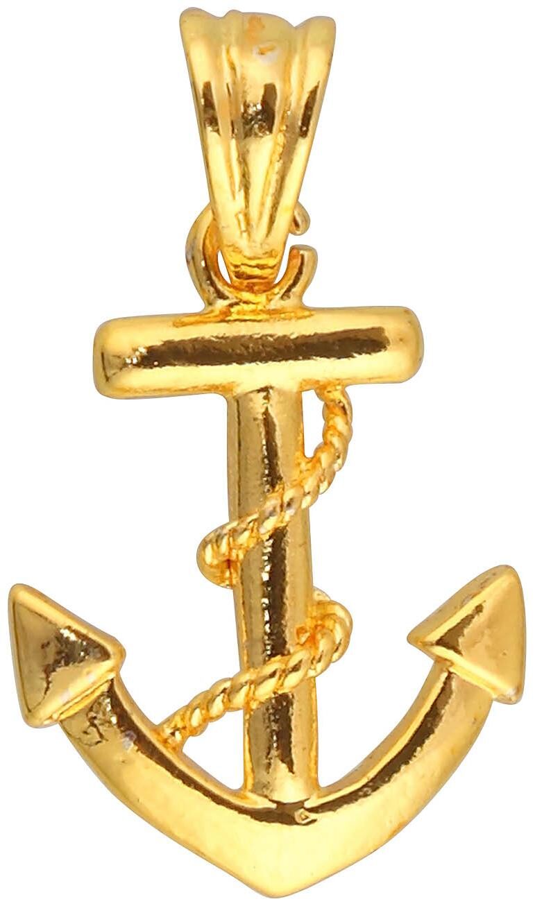 

Sukkhi Fancy Gold Plated Captivating Anchor Pendant With Chain For Men