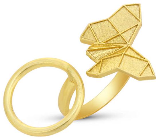 

Sukkhi Fancy Gold Plated Butterfly Ring For Women