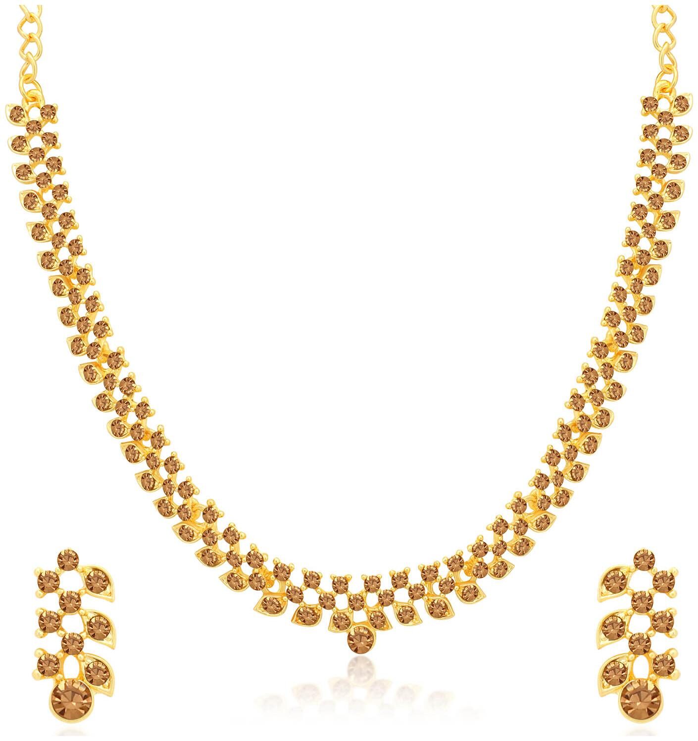 

Sukkhi Fancy LCT Gold Plated Necklace Set for Women
