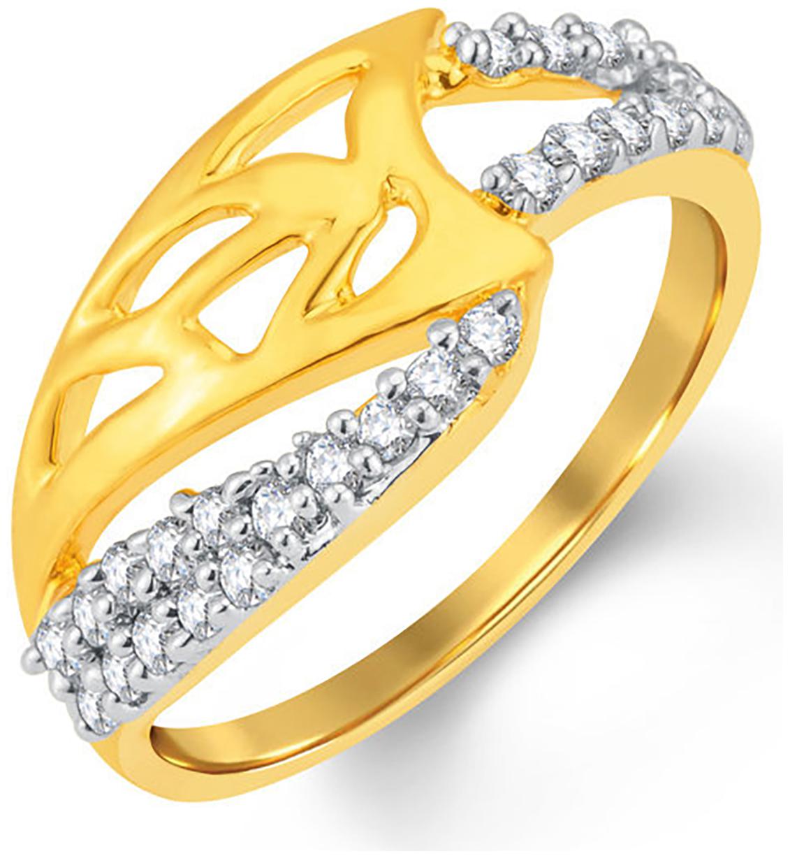 

Sukkhi Fashionable Gold And Rhodium Plated Cubic Zirconia Ring