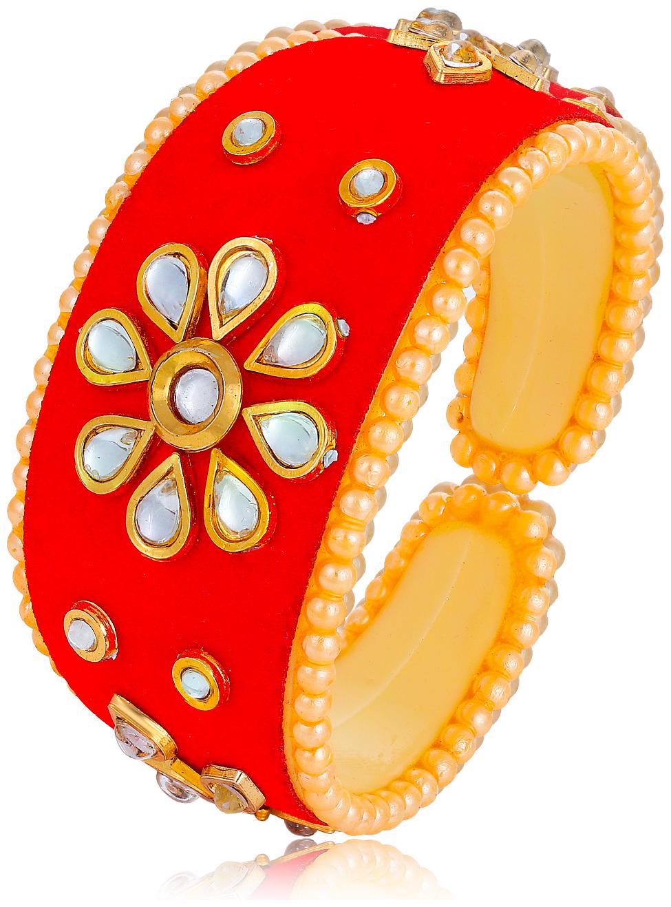 

Sukkhi Fashionable Gold Plated Kundan Kada for Women