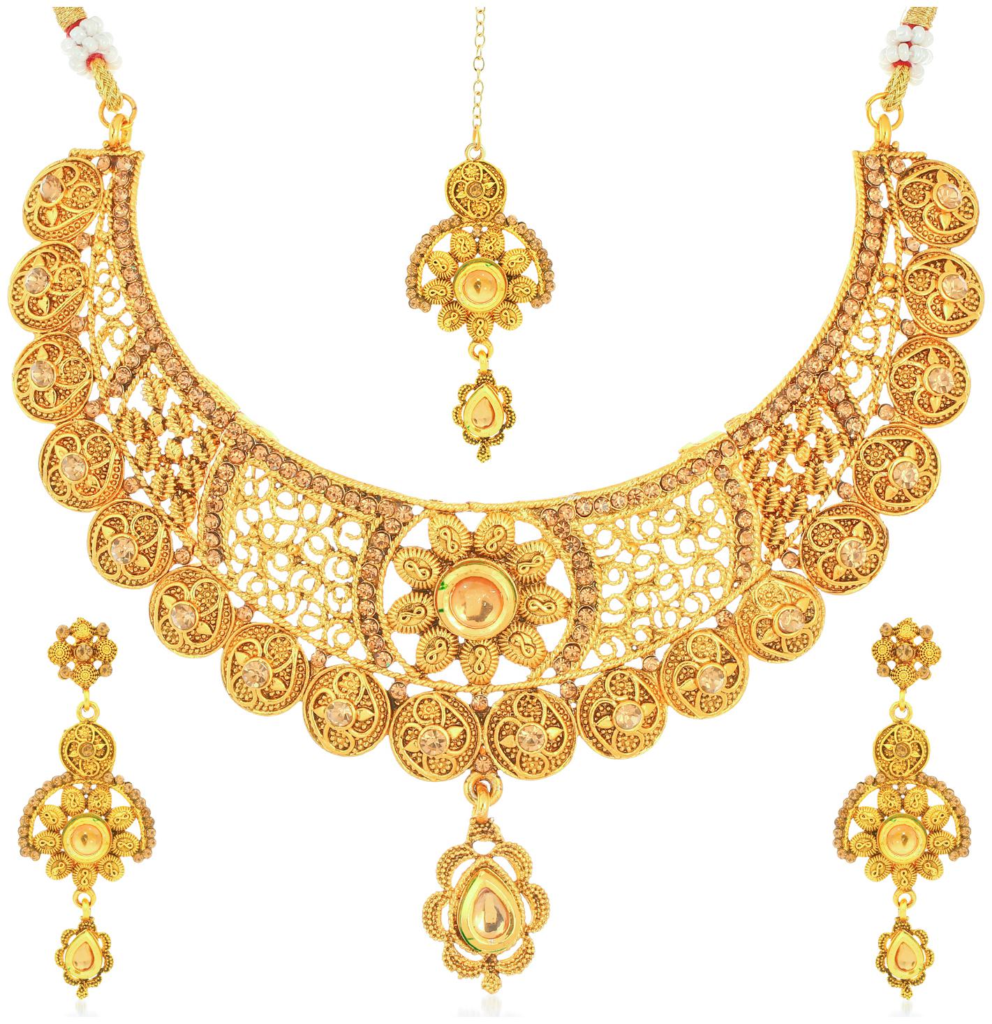 

Sukkhi Fashionable Gold Plated Necklace Set for Women