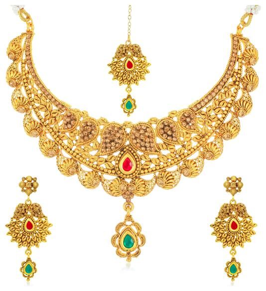 

Sukkhi Fine Gold Plated Necklace Set for Women