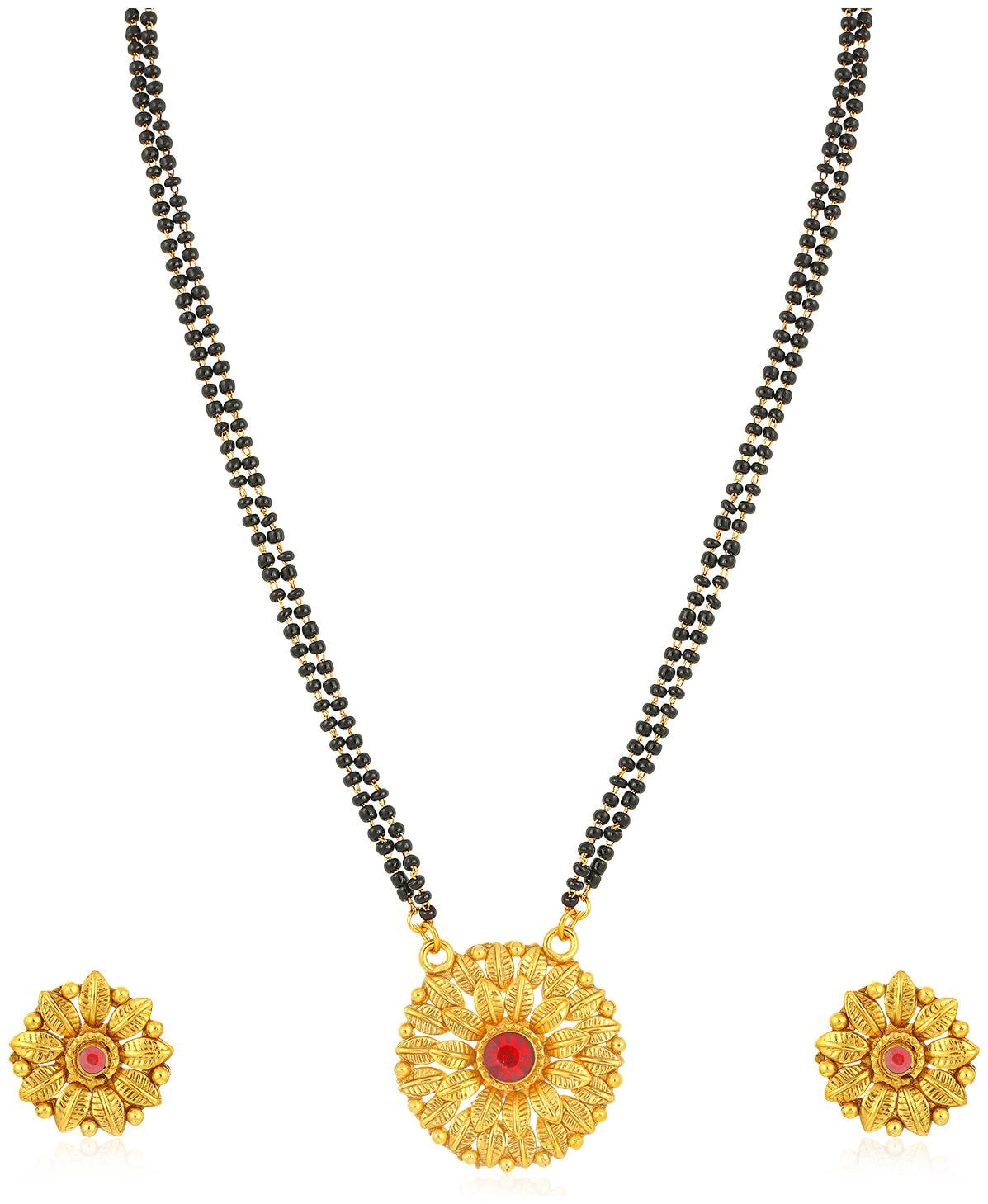 

Sukkhi Fine Gold Plated Leafy Mangalsutra for Women