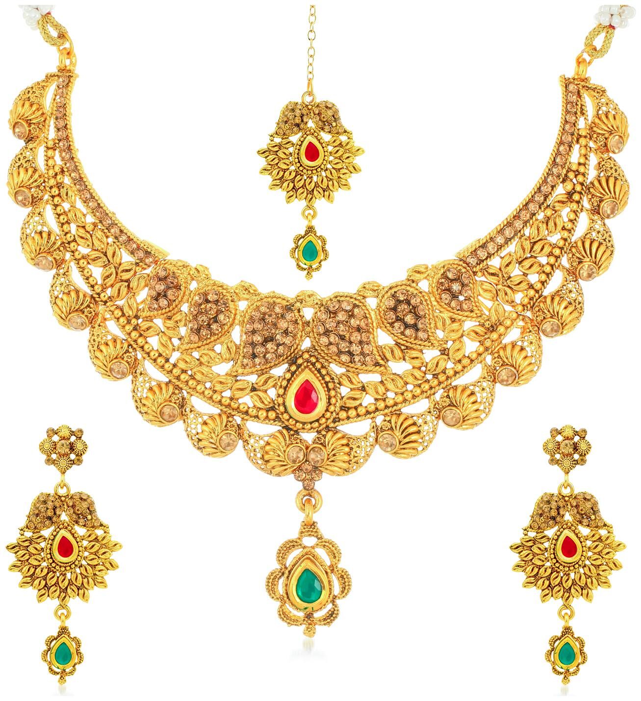 

Sukkhi Fine Gold Plated Necklace Set for Women