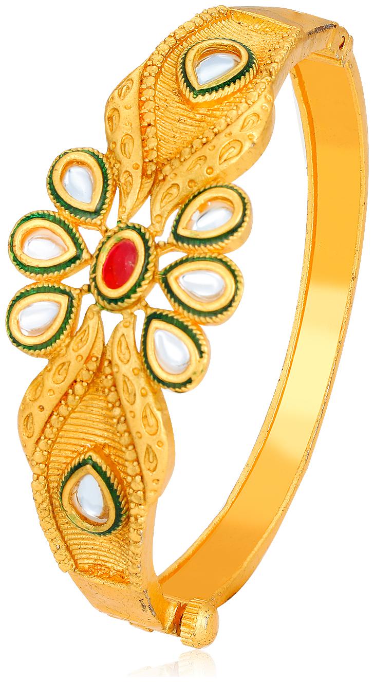 

Sukkhi Fine Gold Plated Kundan Kada for Women