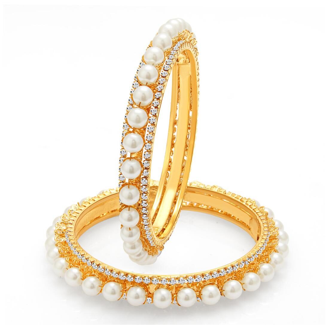 

Sukkhi Finely Gold Plated Pearl Bangle For Women