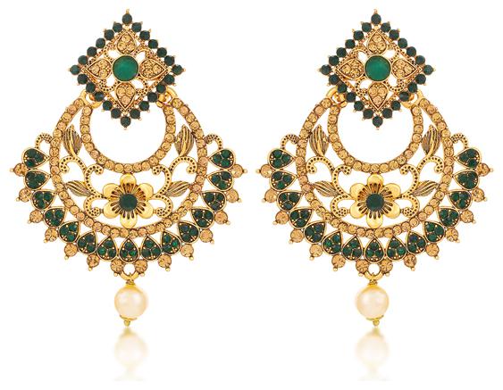 

Sukkhi Gemstone Chandbaali For Women