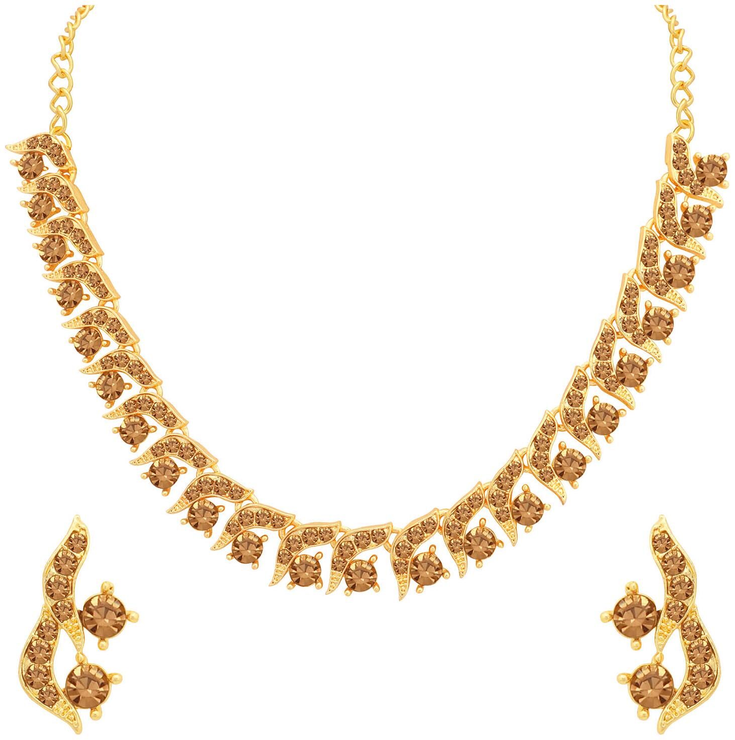 

Sukkhi Gleaming LCT Gold Plated Necklace Set for Women