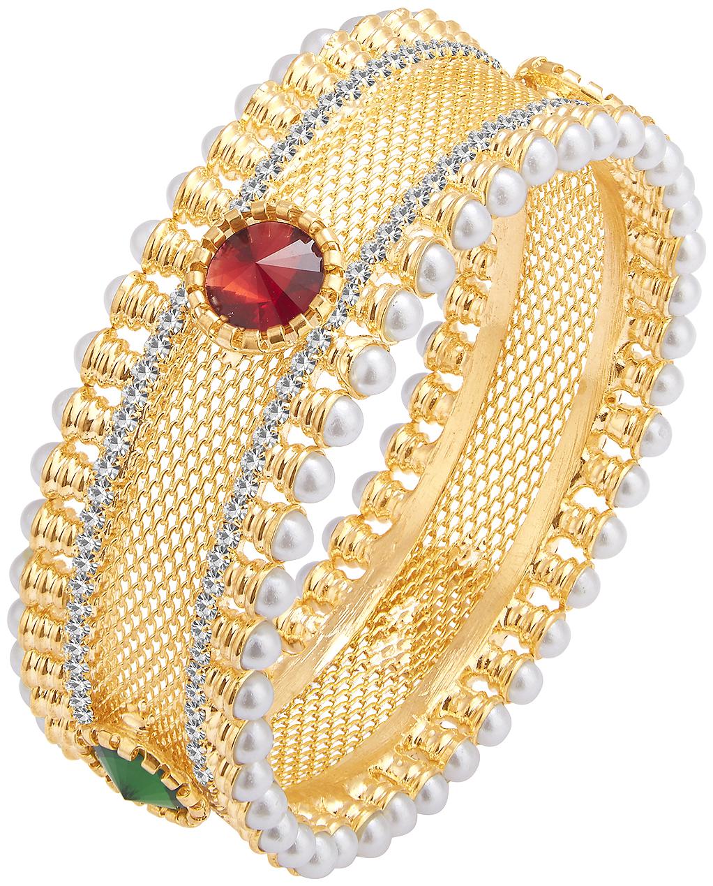 

Sukkhi Glimmery Gold Plated AD Kada For Women