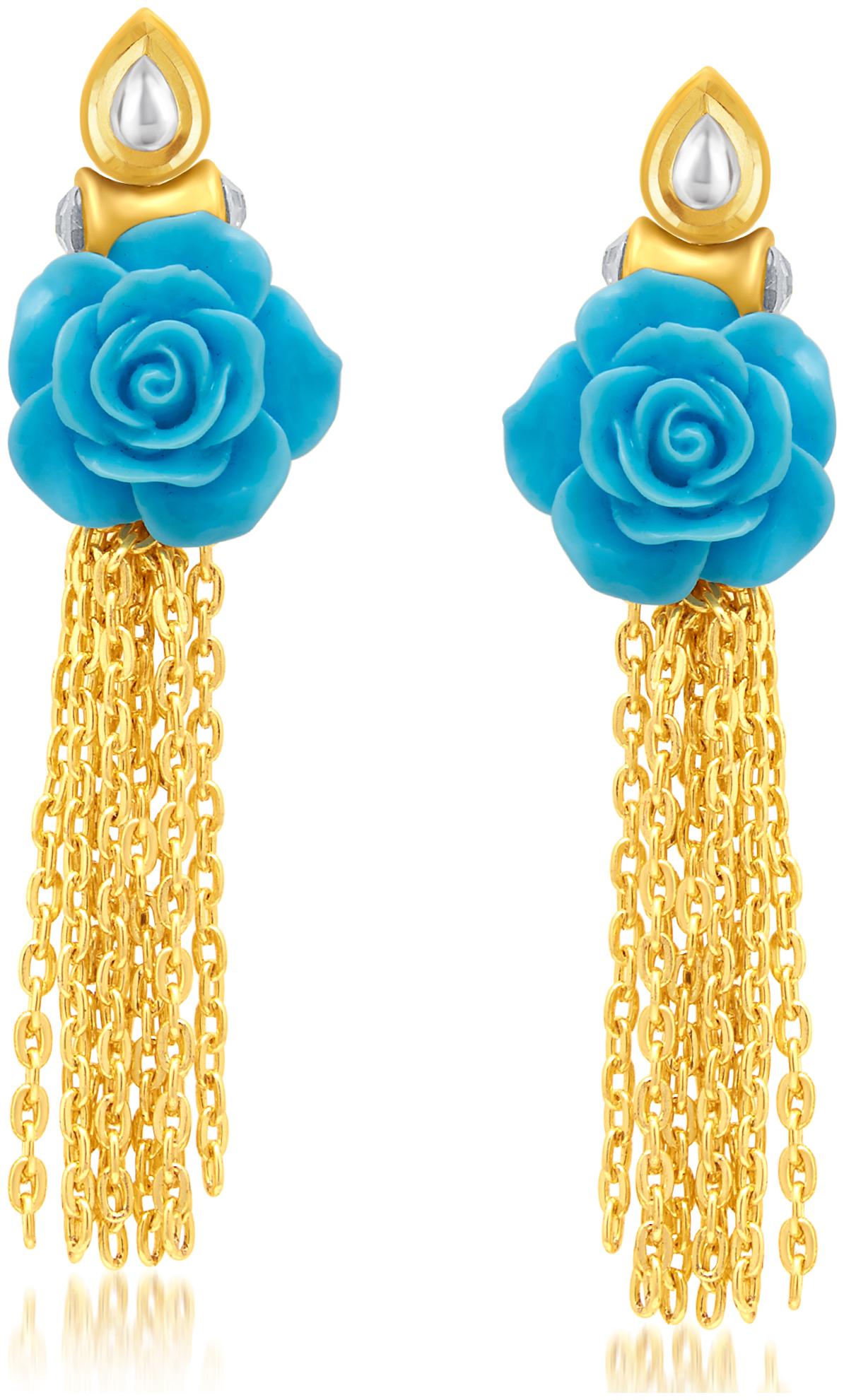 

Sukkhi Glittery Gold Plated Kundan Earring For Women