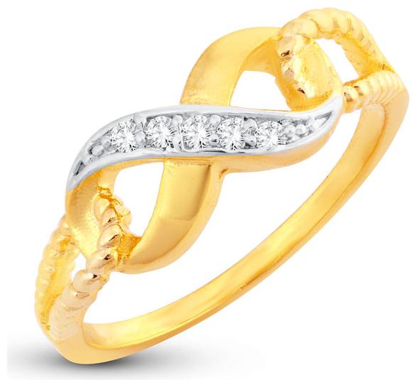 

Sukkhi Glorious Infinity knot Valentine Gold Plated Ring for women