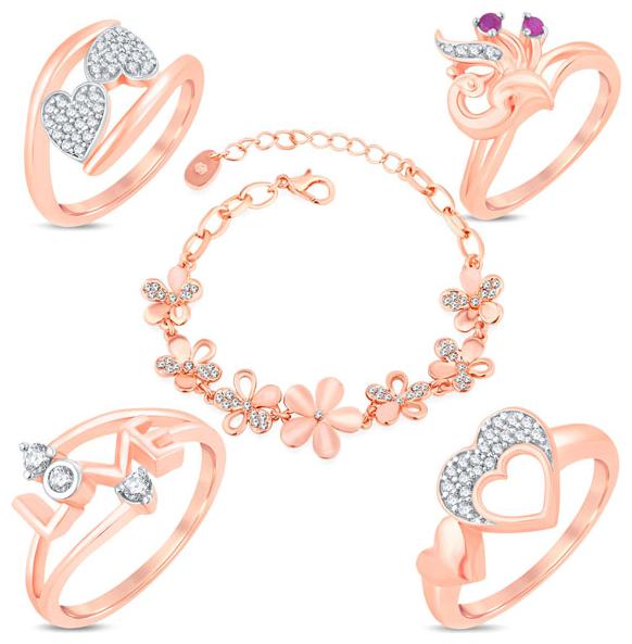

Sukkhi Gold Alloy Bangle Ring Set For Women